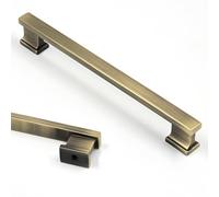 Asidrama 10 Pack 11.3 Inch(288mm) Brushed Antique Brass Kitchen Cabinet Handles, Cabinet Pulls Kitchen Cabinet Hardware for Cupboard Drawer Pulls