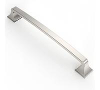 Asidrama 10 Pack 7 Inch(177mm) Hole Centers Brushed Satin Nickel Kitchen Cabinet Pulls Hardware Kitchen Handles for Cabinets Cupboard Handles Drawer Pulls
