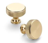Asidrama10 Pack Gold Kitchen Cabinet Knobs Knurled Dresser Knobs Drawer Knobs Cabinet Hardware Aluminum Knobs for Dresser Drawers