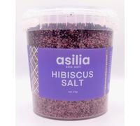 Asilia Hibiscus Salt 1kg | Premium Sea Salt Blended with Hibiscus Salt | Delicious on porridge and cooking in popcorn.