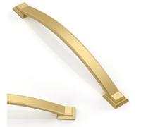 Asimerdeco 10 Pack Brushed Gold Cabinet Pulls 6.3 Inch(160mm) Kitchen Cabinet Handles Solid Zinc Alloy Cabinet Hardware Drawer Pulls