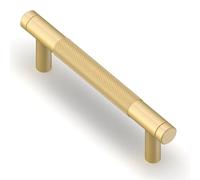 Asimerdeco 10 Pack Brushed Gold Knurled Cabinet Pulls 3.75 Inch(96mm) Kitchen Cabinet Handles Cabinet Hardware Drawer Pulls