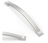 Asimerdeco 10 Pack Brushed Satin Nickel Cabinet Pulls 6.3 Inch(160mm) Kitchen Cabinet Handles Solid Zinc Alloy Cabinet Hardware Drawer Pulls