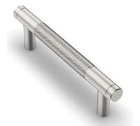 Asimerdeco AR017 10 Pack Brushed Satin Nickel Knurled Cabinet Pulls 3.75 Inch(96mm) Kitchen Cabinet Handles Solid Zinc Alloy Cabinet Hardware Drawer Pulls