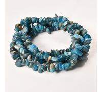 Asingeloo 5-8mm 34 inches Natural Crystal Apatite Stone Beads for Jewelry Making Tumbled Drilled Irregular Gravel Gemstones Chips Stone Beads by Strand