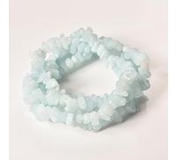 Asingeloo 5-8mm 34 inches Natural Crystal Light Blue Jade Stone Beads for Jewelry Making Tumbled Drilled Irregular Gravel Gemstones Chips Stone Beads by Strand