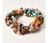 Asingeloo 5-8mm 34 inches Natural Crystal Stone Beads for Jewelry Making Tumbled Drilled Irregular Gravel Gemstones Chips Stone Beads by Strand (Mix Gemstones)