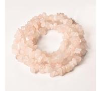 Asingeloo 5-8mm 34 inches Natural Crystal Stone Beads for Jewelry Making Tumbled Drilled Irregular Gravel Gemstones Chips Stone Beads by Strand (Rose Quartz)