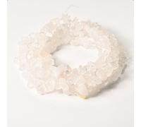 Asingeloo 5-8mm 34 inches Natural Crystal Stone Beads for Jewelry Making Tumbled Drilled Irregular Gravel Gemstones Chips Stone Beads by Strand (Clear Crystal Quartz)