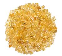 Asingeloo 5-8mm Natural Yellow Citrine Tumbled Chip Stone Beads Bulk Irregular Shaped Drilled Loose Gemstones Beads with Box for DIY Jewelry Making