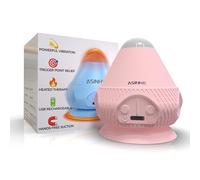 Asinhe Vibrating Massage Ball with Heat & Suction Cup, Self-Massage Tool for Deep Tissue Muscle Relief, Hands-Free Physio Recovery for Back, Neck, Legs, Portable Heated Trigger Point Massager