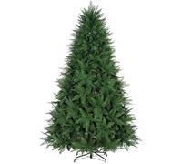 Asinse 7ft/210cm Premium Artificial Christmas Tree with 1250 PE+PVC Tips, Full & Realistic Spruce Pine Xmas Tree with Metal Stand, Quick Setup, for Effortless Holiday Décor
