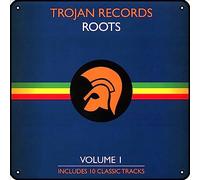 ASIOADWNA Trojan Records Roots Volume 1 Metal Signs Vintage Rock Music Wall Decor Man Cave Tin Sign Gym Pool Bar Bathroom Yard Garage Pub Plaque Poster Wall Art Sign 12x12 Inch