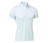 Asioka 08/13 Unisex Adult Plain Short-Sleeved Technical Polo Shirt, 08/13 BLANCO S, white, Size S