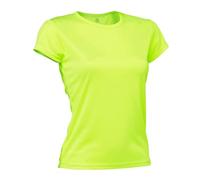 Asioka 356/16 Women’s Technical Short Sleeve T-shirt for Women, 356/16 AMARILLO FLUOR XL, fluorescent yellow, XL