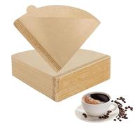 ASIRYVA 100 PCS Coffee Filter Papers Unbleached, Disposable Filter Papers, Compatible with Dripper Coffee Makers (1-4 Cups)