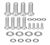 ASIRYVA 24 Pack Universal TV Mounting Hardware Kit, m4/m6/m8 Vesa Screws Stainless Steel Screws with Washers Compatible with Samsung TV Wall Mount Hardware Kit, Monitor Mounts Bracket Fixing