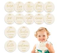 ASIRYVA 7 Pcs Milestone Baby Cards, Baby Monthly Milestone Cards - Double-Sided, Durable Design for Capturing Every Precious Moment, Baby Milestone Cards Signs for New Parents Gift Set Newborn