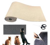 Asisumption Cat Scratching Mat, 23.6in*3.28ft Cat Scratching Mat, Cat Scratching Mat Self-Adhesive, Can Be Cropped, for Cat Trees, Furniture,Scratching Posts,Couch Protection (Khaki, 15.7in*3.28ft)