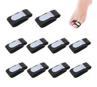 ASISUN Pack of 10 Hammer Toe Separators, Hammer Toe Corrector for Broken Toes, Hammer Toe Correctors, Toe Bandages, Toe Splints for Crooked Toes, Broken Crooked Overlapping Toes