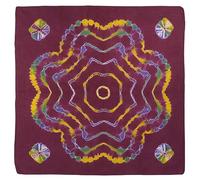 Asita Hand Tie Dye XL Psychedelic Bandana 100% Cotton - Burgundy