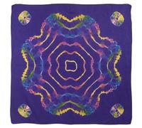 Asita Hand Tie Dye XL Psychedelic Bandana 100% Cotton - Purple