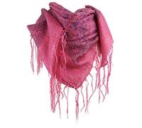 Asita Womens Sparkly Lurex Thread Paisley Tassels Square Scarf