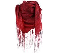 Asita Womens Sparkly Lurex Thread Paisley Tassels Square Scarf