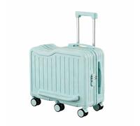Asiwnshw Carry On Suitcase Luggage, Hardshell Carry On Suitcase with Hidden Cup Holder, 6-Spinner Wheels, Cute Lightweight Tow-Along Luggage W Password Lock for Travel Study Tours(Blue,24in)