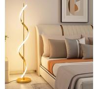 Asiwnshw Creative Line Floor Lamp Minimalist Spiral Vertical Decorative Simple Modern Floor Lamp Light Luxury Style Living Room Next To The Sofa Artistic LED Light