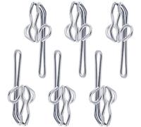 ASIWUJING Curtain Hooks Metal Curtain Header Tape Drapery Hooks for curtains (50PACK)…