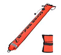 Asixx Diving Marker, 4FT High Visibility Inflatable Scuba Diving Marker, SMB Signal Marker Buoy for Diving(Red)