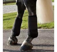 Asixxsix 1 Pair Horse Boots Leg Wraps Protector, Shock Absorbing Neoprene Front Hind Legs Guard, Horse Support Legs Protection Gears Equestrian Accessories for Travel Riding (L)