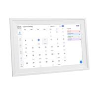 Asixxsix 10.1 Inch Digital Calendar, 1280x800 Smart Family Planner with HD Touchscreen & Built in WiFi Digital Photo Frame for Home Office Organization, Supports Dual Band 5G WiFi (UK Plug)