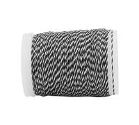 Asixxsix 120m Durable Nylon String Serving Thread Soft Twist Multi-Filament for Bowstring Break Strength 34 Pounds 1pc Black Red for Peep Sites (Black White)