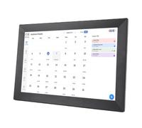 Asixxsix 13.3 Inch Smart Digital Calendar, WiFi Sync Family Planner with Touchscreen Display for Meal Plans Chore Tracking, Multi User Sharing AI Portrait HD Enlargement (UK Plug)