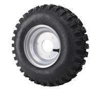 Asixxsix 13x4.1-6 Tire and Wheel, 13/4.1-6 Anti Explosion Aluminum Alloy Tubeless Vacuum Tyre with Rims for 6 Inch Wheels ATV Quad Off Road Go Kart Golfs Cart Mini Bike Mower