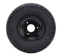 Asixxsix 13x6.50 6 ATV Tire with Rim, 6PR Puncture Proof All Terrain Tire with Unique Tread Design for Superior Grip, Stable Traction and Precise Control, for ATV UTV Go Kart (Black)