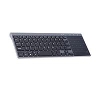 Asixxsix 2.4GHz Wireless Keyboard with Smart Touchpad, Accounting Portable Financial Data Keyboard, Ultra Thin Handheld Portable for PC, Desktop, Laptop, Notebook, TV Box