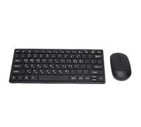 Asixxsix 2.4GHz Wireless Korean Keyboard and Mouse Set, 78 Keys Hangul Keyboard Ultra Thin Lightweight Silent Bluetooth Keyboards, for Desktop, Computer, Laptop, Black
