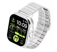 Asixxsix 2 in 1 Smart Watch, 250mAh Battery 2.01 Inch HD Touch Screen Fitness Tracker with Bluetooth Earbuds, Message Notification Sports Modes, Sports Watch for Android IOS (Silver Steel)