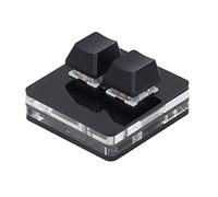 Asixxsix 2 Key Keyboard, One Handed Mechanical Gaming Keyboard, Shortcut Programmable Mini USB Keypad for Home Office Accounting Working, Plug And Play