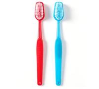 Asixxsix 2 Pack 15.75x1.57 Inches Giant Toothbrush Props, Oversized Gag Novelty Bath Brushes, for Costume Accessory, Photo Shoots, Party Favors, Pet Grooming, Decoration (2 Packs)