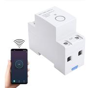 Asixxsix 2P 40A WiFi Smart Switch, Programmable APP Remote Control and Voice Control Wireless WiFi Smart Timer Switch for Home Automation