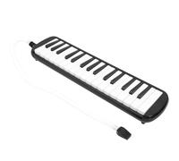 Asixxsix 32 Key Melodica Instrument with Bag, Easy to Play, Suitable for Beginner Practice, Cornet Mouthpiece, Compact Design (Black)