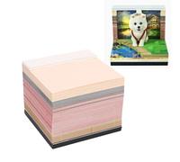 Asixxsix 3D Calendar 2026, Cute Backpack Dog Design 3D Time Piece Calendar, Paper Carving Art Memo Pad Notepad, DIY Tear Away Artsy Pads, Gift for Christmas Birthday