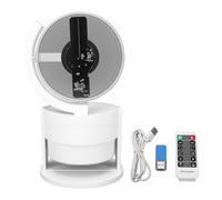 Asixxsix 3D Hologram Fan with Cover, 4.6" /11.6cm, Protective Cover