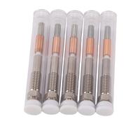 Asixxsix 3D Printer Bimetallic Extruder Nozzles, 5Pcs Kit with Ceramic Insulation and One Piece Nozzle Throat for QIDI PLUS 4, 0.2mm 0.4mm 0.6mm 0.8mm, High Temp resisting