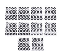 Asixxsix 3D Scanning Markers, 200 Pcs 3D Tracking Dots, 12mm ID 19mm OD, High Reflective Reference Point Marker, Diffuse Reflection Marker for 3D Scanner, Wide Application