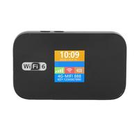 Asixxsix 4G LTE Mobile Hotspot, Dual Band 2.4G 5.8G 300 Mbps High Speed WIFI 6 Router with SIM Card Slot 32 Device Connections 3000mAh Battery Wireless Internet Modem for Travel